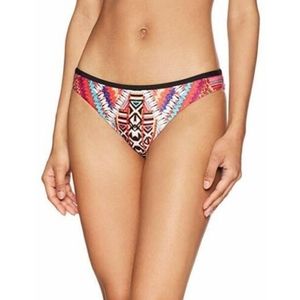 NWT Seafolly Desert Tribe Hipster Swimsuit Bottom Flame Red Print